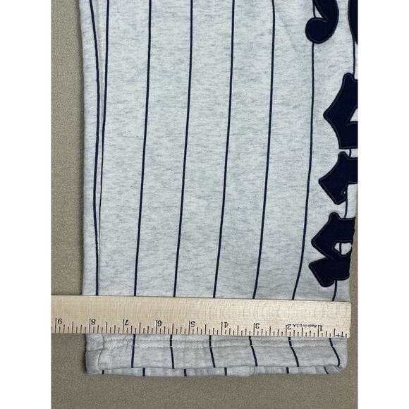 Saint Potential Pants Mens XL White Striped New York Embroidered Relaxed Sweat - Picture 9 of 14